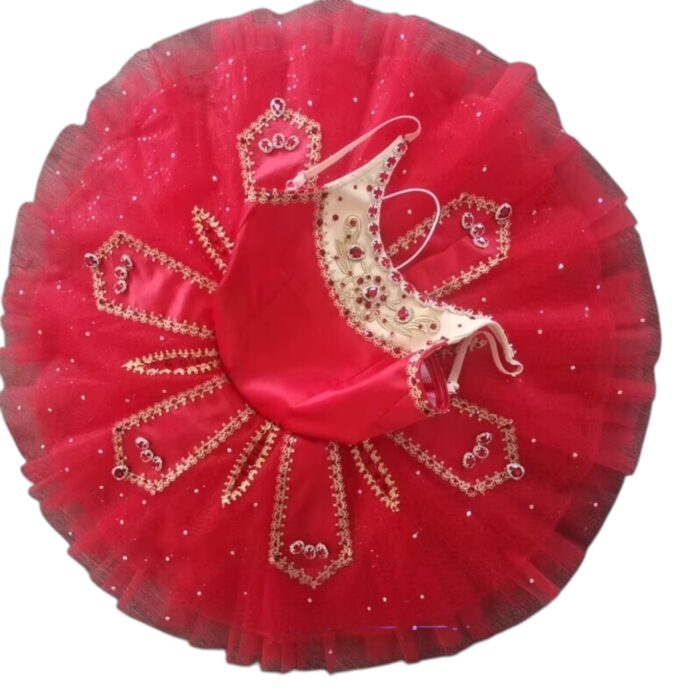 Red Ballet Tutu Costume - Image 4